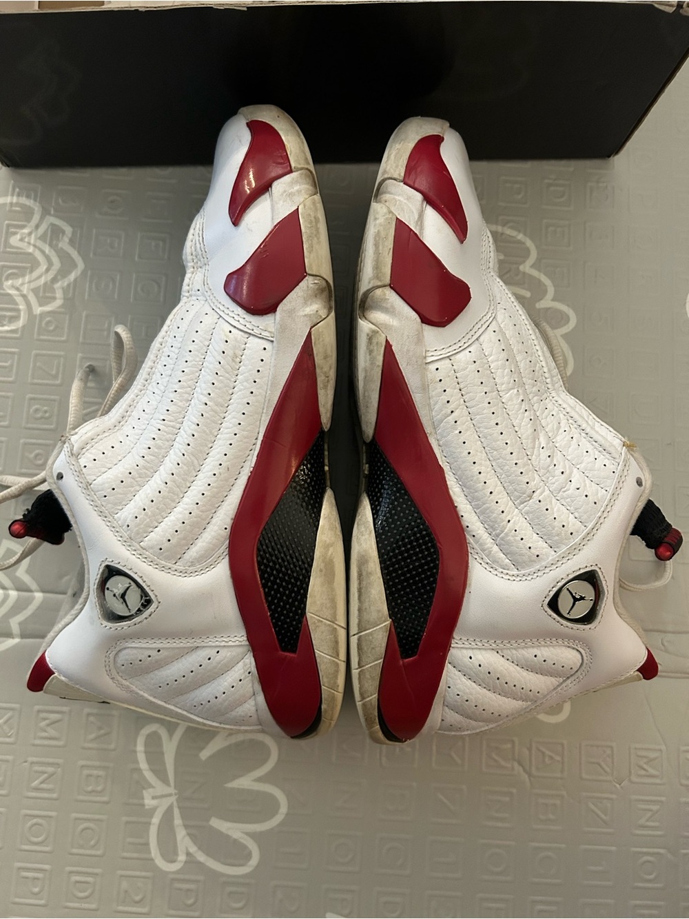Air Jordan 14 Retro Candy Cane 2012 White Red Black Men’s Size 10.5 OG Box